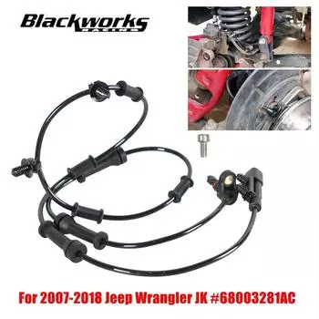 68003281AC Front ABS Wheel Speed Sensor Left & Right For 2007-2018 Jeep Wrangler JK Replacement # 68003281AA High Quality чёрный