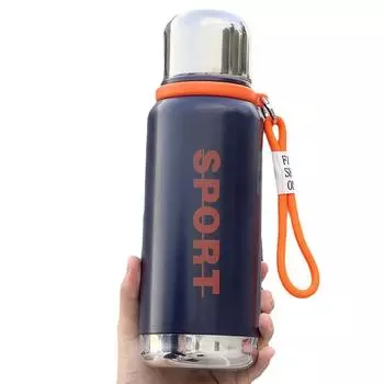 680 мл пуля цельностальная большая емкость 316 нержавеющая сталь вакуумный уличный портативный студенческий термос чашка термос бутылка может быть напечатана 680ml белый