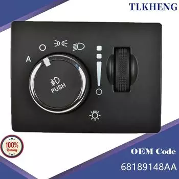 68189148AA Переключатель фар, переключатель противотуманных фар для Dodge Challenger 2014 чёрный