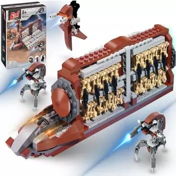 689 шт. Строительные блоки, фигурки, боевая армия, клон, взвод, атака, ремесло, строительный набор, армия, звездные истребители, фильмы, игрушки для детей