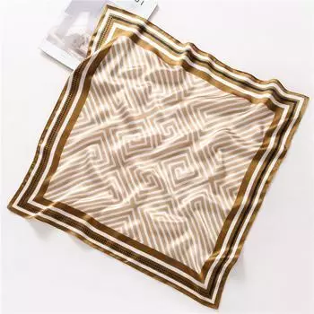 68*68см 100% Шарф из шелка тутового шелкопряда Роскошный Принтованный Квадратный Платок Элегантный Легкий Мягкий Модный Аксессуар Премиальный Подарок для Женщин Шикарный 68*68CM