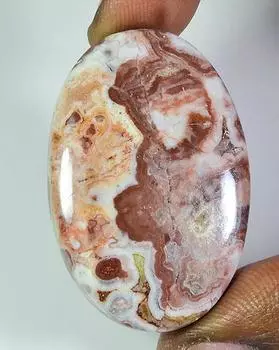 68 карат. Натуральный розеттский яшмовый грушевидный кабошон из яшмы россыпью 27X40X06 мм PP-1080