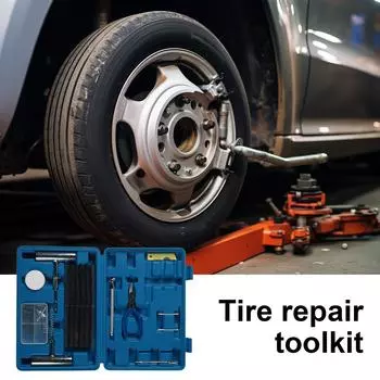 68 шт./компл. завершает ремонтный комплект, комплексный ремонтный комплект, эффективный комплект для ремонта шин с ящиком для хранения на случай чрезвычайных ситуаций с шинами
