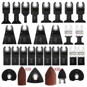 68 шт., режущая пила, шлифовальная интегрированная универсальная фурнитура, многофункциональный набор инструментов для обрезки 68pcs