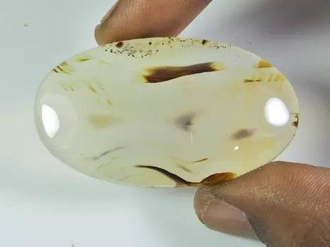 68Cts. Натуральный камень агат Монтана овальный кабошон россыпью драгоценный камень 28X49X06 мм ET-351