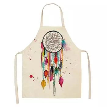68x55 см Ловец снов с принтом перьев кухонный фартук садовый фартук женские фартуки кухонные аксессуары 47x38cm