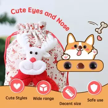 692Pcs Safety Eyes and Noses Kit with Washers Different Styles and Sizes Stuffed Crochet Eyes Plastic Stuffed Animals Eyes