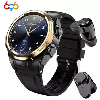 696 Смарт-часы мужские Bluetooth-наушники с пульсометром и сенсорным экраном, монитор сна, камера, спортивные смарт-часы Smart S201, браслет
