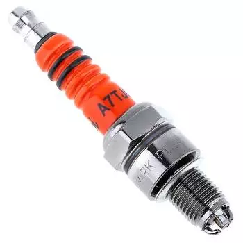 69 мм модифицированная свеча зажигания A7TJC, три сопла, подходят для мотоцикла 110CC/лучевого автомобиля GY6/125CC белый
