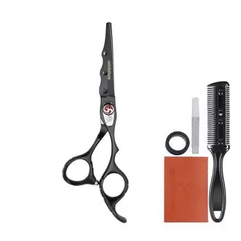 6,0-дюймовые ножницы для волос, профессиональные парикмахерские инструменты, японские парикмахерские филировочные ножницы, черные ножницы для стрижки волос, салонные аксессуары для волос чёрный