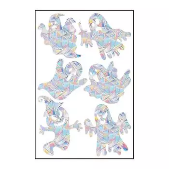 6/10/11/12 шт ПВХ наклейки на окна Suncatcher неклеящиеся наклейки на окна Rainbow Prism Datura