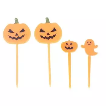 6/10/12 шт. фруктовая вилка мини мультяшная детская закуска торт десерт шпажка зубочистка бенто мини обеды украшение на Хэллоуин 10pcs