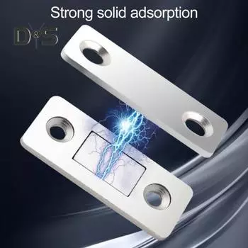 6/10/15 шт. невидимый магнит для двери шкафа с винтом ультратонкий нержавеющая сталь без сверления клей магнитный замок для раздвижной двери шкафа 6pcs