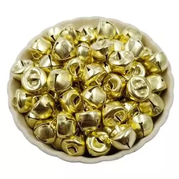 6-10 мм 20-40 шт DIY браслет кулон аксессуары подвески рождественские колокольчики бусины ювелирные изделия аксессуары для вечеринки свадьба подарок декор изящные ювелирные изделия 10mm 20Pcs серебряный
