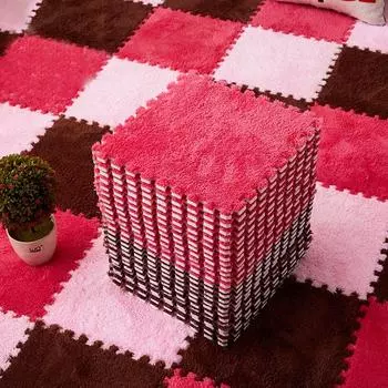 6/10 шт./лот детский коврик с мозаикой, напольный коврик, замшевый ковер, коврик из пены Eva для спальни, бытовой утолщенный квадратный напольный коврик-головоломка 6pcs
