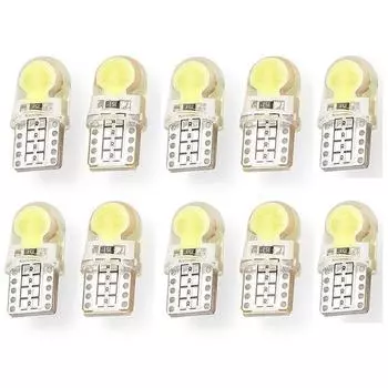 6/10 шт. T10 W5W светодиодная лампа для салона автомобиля, лампа для освещения номерного знака, 5 цветов 6pcs