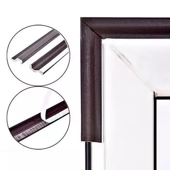 6/10M акустическая пена для оконного уплотнителя, звукоизоляционная пена S, уплотнительная лента для дверей, заполнитель щелей 6m чёрный