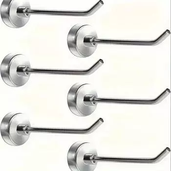 6/10 шт. Металлический прочный магнитный крючок, настенный, прочный, магнитный крючок, вешалка для ключей, домашняя кухня, аксессуары для ванной комнаты, магнит