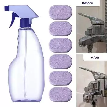6/12/16/24 шт. Моющее средство с бутылкой 500 мл. Спрей для удаления пятен. Глубокое очищение. Освежающий аромат. Концентрированные таблетки. Универсальное чистящее средство.