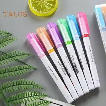 6/12/18 шт. Набор кружевных ручек с волнообразным узором и цветочным узором, маркеры с тонким наконечником, офисные школьные принадлежности 6pcs