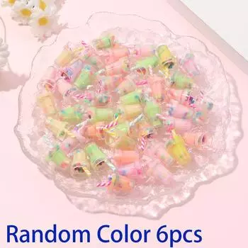 6/12/18 шт. подвеска из смолы бутылка для воды ювелирные изделия своими руками летний пляж браслет на лодыжку серьги брелок цепочка для телефона 6pcs