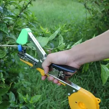 6/12/20 шт. Лента для подвязывания веток растений с 1 коробкой, машина для подвязывания скоб, инструменты для подвязывания растений для овощей, винограда, помидоров, огурцов