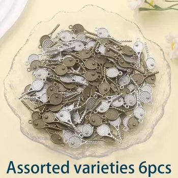 6/12/20 шт. сплав материала теннисная ракетка теннисная ракетка кулон, спортивная серия кулонов аксессуары, DIY браслет ожерелье серьги аксессуары 6pcs