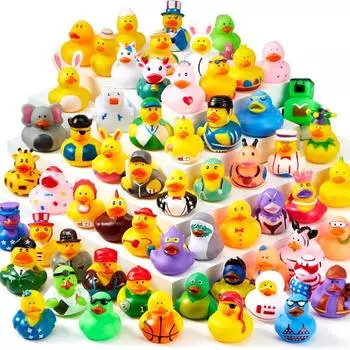 6/12/24 шт. резиновые утки, автомобильные утки, утки для джипа, плавающие игрушки для уток, сувениры для вечеринок 6PCS