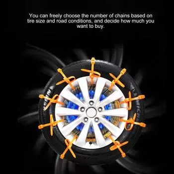 6/12/24 шт. универсальные противоскользящие цепи для противоскольжения регулируемые цепи для шин зимнего вождения аварийные тяговые цепи для снежных шин 12pcs