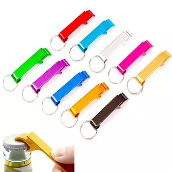 6/12/24PC алюминиевый цветной брелок для ключей для свадебного подарка на день рождения, вечеринки, отеля, ресторана, напитков, пивоварни, открывалки для бутылок, раздача Random color-6 Pack