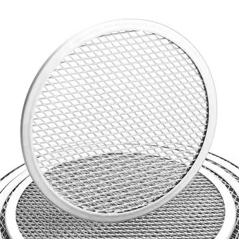 6-12 дюймов антипригарный противень для пиццы бесшовный алюминиевый сплав сетчатый противень для выпечки кухонные принадлежности круглый противень для блинов пиццы кондитерских изделий 6inch