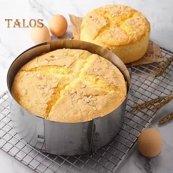 6-12 дюймов Регулируемое кольцо для торта из нержавеющей стали, кольцо для выпечки, форма для торта, многоразовая пищевая форма для выпечки, инструмент для выпечки серебряный