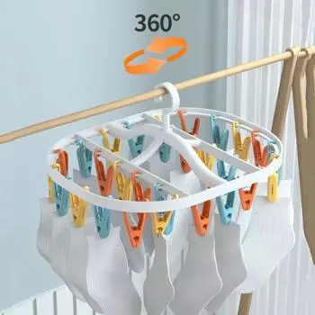 6/12 клипс складная сушилка для одежды вешалка ветрозащитная носки сушилка для нижнего белья бытовая детская взрослая стойка для хранения белья
