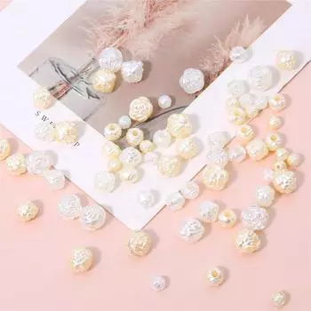 6-12 мм белые/цвета слоновой кости акриловые бусины из АБС-пластика с имитацией жемчуга и розы для изготовления ювелирных изделий своими руками 6mm 300pcs слоновая кость