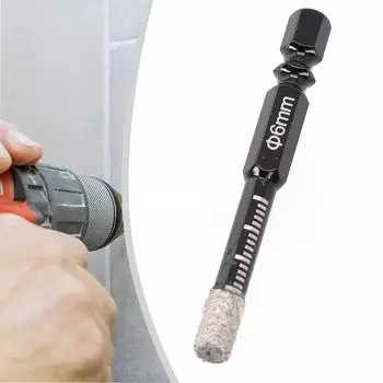 6-12 мм шестигранная ручка вакуумная пайка алмазные сухие сверла кольцевая пила резак открывалка для гранита мрамора керамической плитки стекла