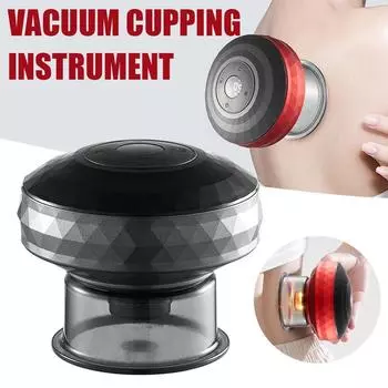 6/12 режимов электрического баночного массажа, профессиональный вакуумный всасывающий массажер для тела, умный многофункциональный подогреваемый скребок