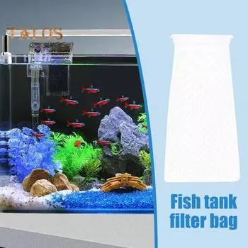 6/12 шт. 4-дюймовые 150-микронные фильтрующие носки многоразового использования с 3D-сотовым дизайном для аквариумных фильтров для пресноводных соленых аквариумов, прудов, отстойников, переливов 6pcs