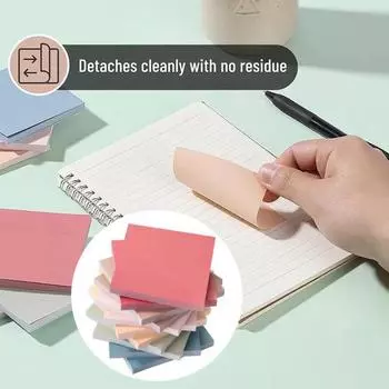 6/12 шт., 7,5 см, липкая заметка, 50 листов/блокнот, самоклеющийся блокнот, красочные суперприлипающие наклейки для заметок, офисные школьные принадлежности 6pcs