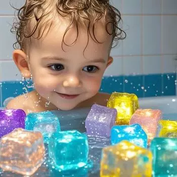 6/12 шт. детские ванночки со светодиодной подсветкой игрушки красочные водонепроницаемые светящиеся игрушки для ванны для мальчиков и девочек подарок на день рождения и Рождество 6PCS