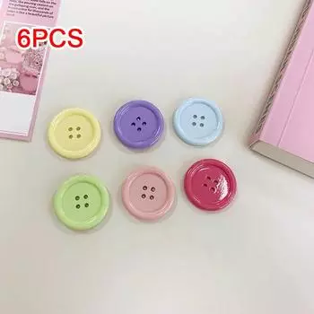 6/12 шт. Фотостена Магнитная доска для сообщений Набор цветных магнитов на холодильник в корейском стиле 3 см 6pcs