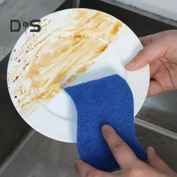 6/12 шт. губчатых тряпок S-образной формы, бытовая тряпка для уборки, универсальная кухонная, ванная, плита, чистящие губки 6pcs
