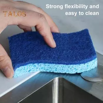 6/12 шт. губчатых тряпок S-образной формы, бытовая тряпка для уборки, универсальная кухонная, ванная, плита, чистящие губки 6pcs