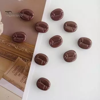 6/12 шт. Магнит на холодильник в виде кофейных зерен, мини-магнит на холодильник из смолы для домашнего офиса, кухни, украшения для холодильника 6pcs