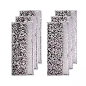 6/12 шт. Моющиеся салфетки для швабры, тряпки, накладки, аксессуары, салфетка для сухой и влажной уборки робота-пылесоса M6 A