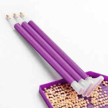 6/12 шт. Набор для алмазной живописи с фиолетовыми точками, быстрый и простой в использовании клей, инструмент для сверления 6pcs