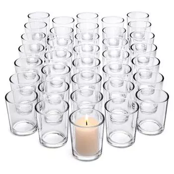 6/12 шт., прозрачный стеклянный подсвечник для чайной свечи, стеклянный держатель для свечей, прозрачный плавающий подсвечник для чайной свечи, оптом для центральных элементов стола и свадебного декора set of 6