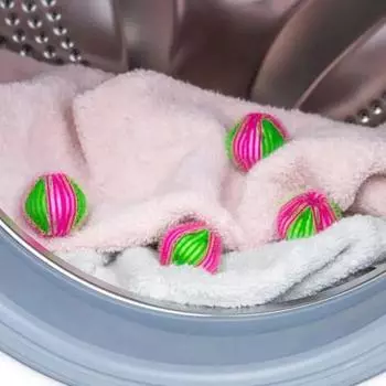 6/12 шт. пуховые шарики для стирки, средство для удаления шерсти домашних животных, кондиционер для белья, удаление катышков, капсулы для стирки, личная гигиена, многоразовый шарик