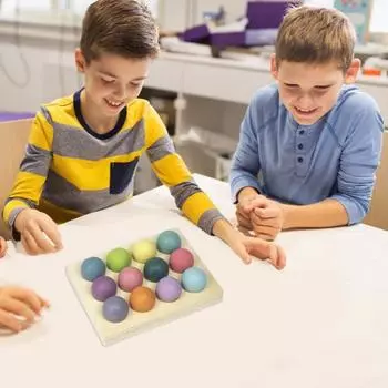 6/12 шт. Радужные шары Игра на сопоставление Логика Мышление Тренировка Мелкая моторика Цвет A 6pcs