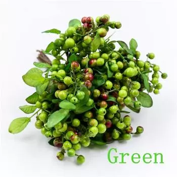 6/12шт мини поддельные ягоды искусственный гранат вишневый букет свадебный домашний декор партии 6pcs красный