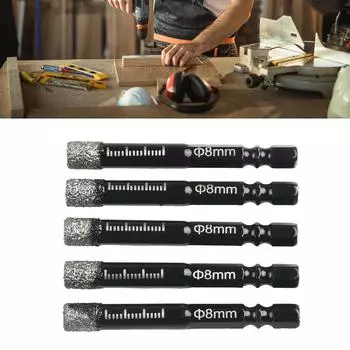 6-14 мм алмазные сверла для сухого сверления, кольцевая пила для мраморной керамической плитки, кольцевая пила для мраморной фарфоровой чашки, открывалка для отверстий